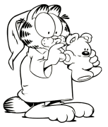 Garfield Colorear En Liña